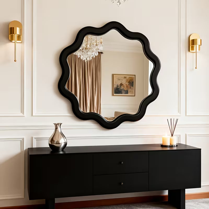 French Style Floral Wall Mirror