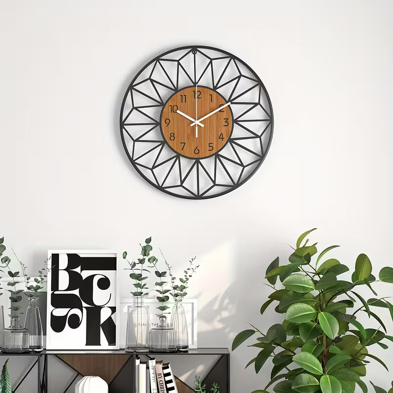 Modern Silent Metal Wall Clock