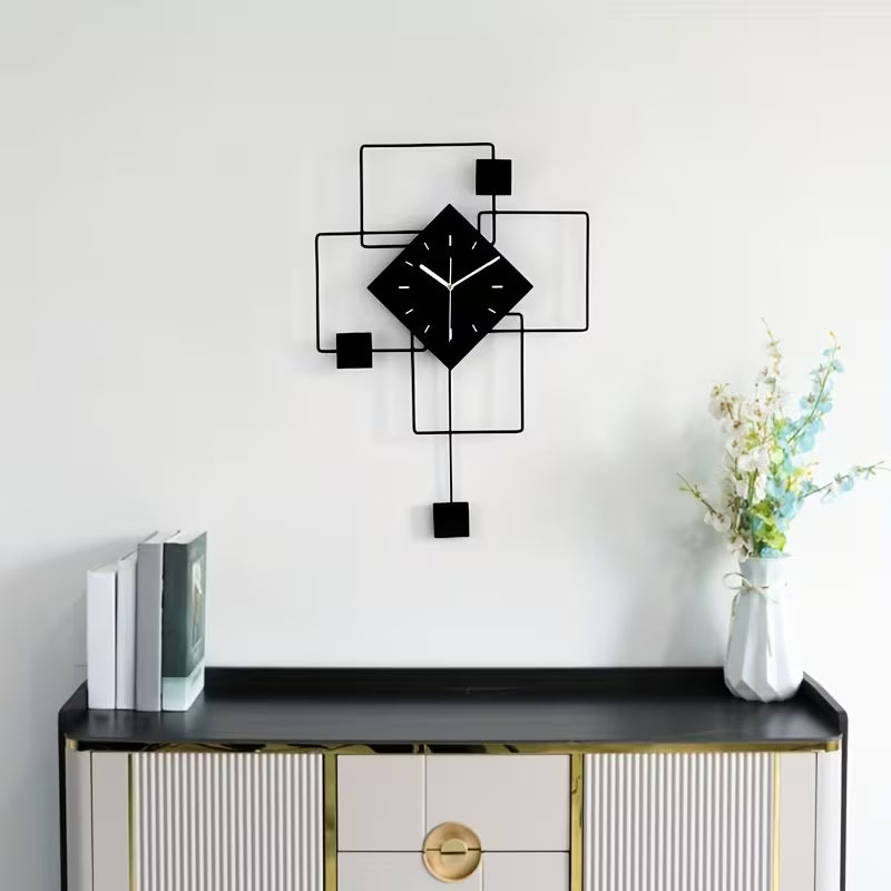 Modern Silent Metal Wall Clock