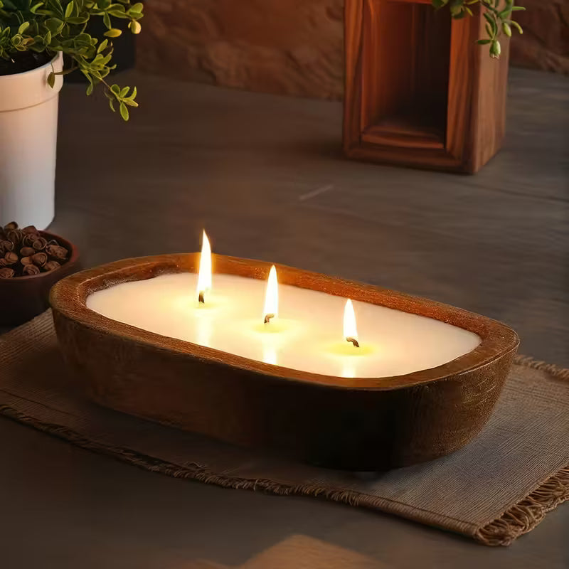 Wooden Boat Soy Candle
