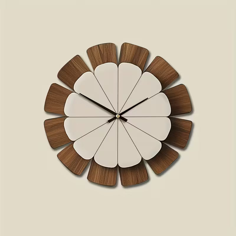 Silent Wooden Wall Clock