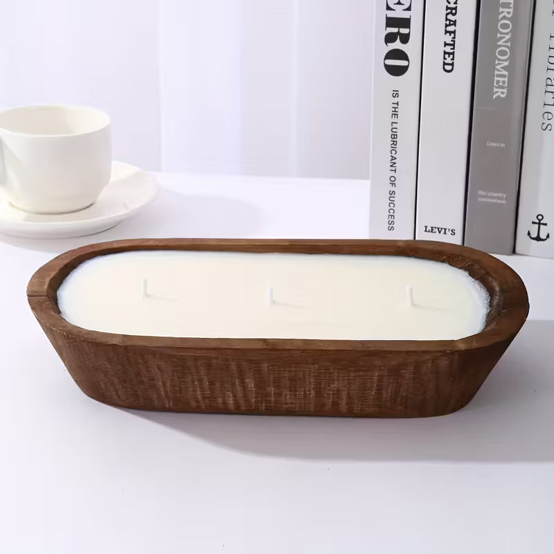 Wooden Boat Soy Candle