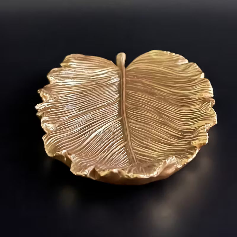 Gold Leaf Resin Tray