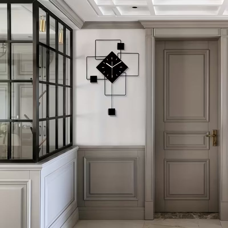 Modern Silent Metal Wall Clock