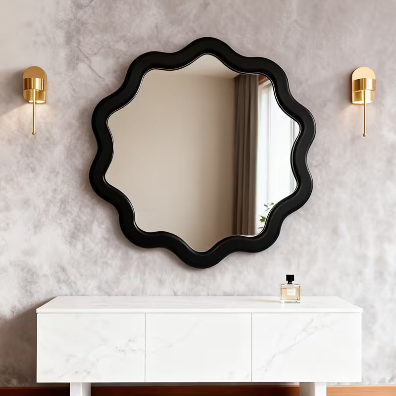 French Style Floral Wall Mirror