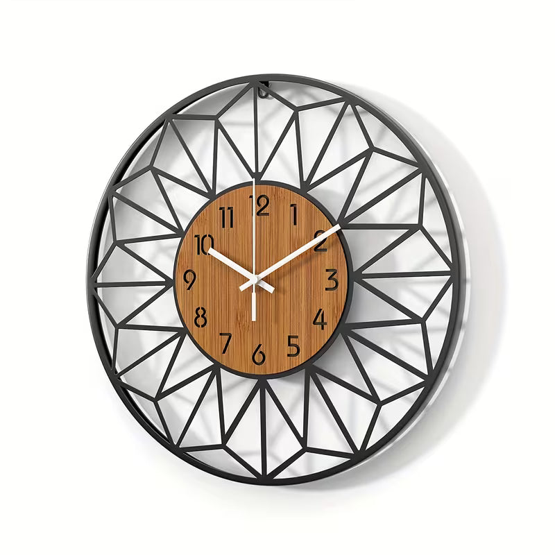 Modern Silent Metal Wall Clock