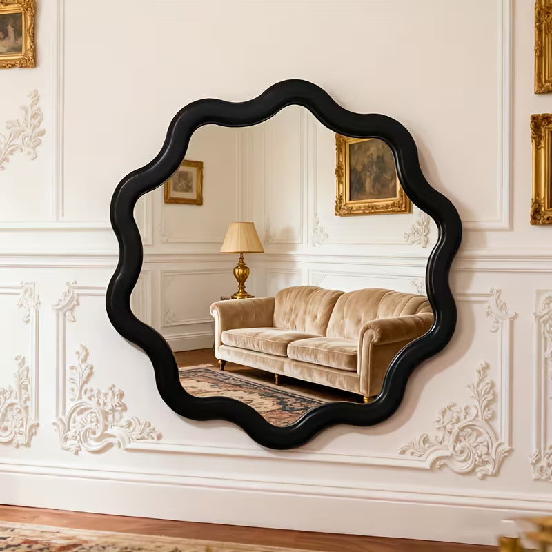 French Style Floral Wall Mirror