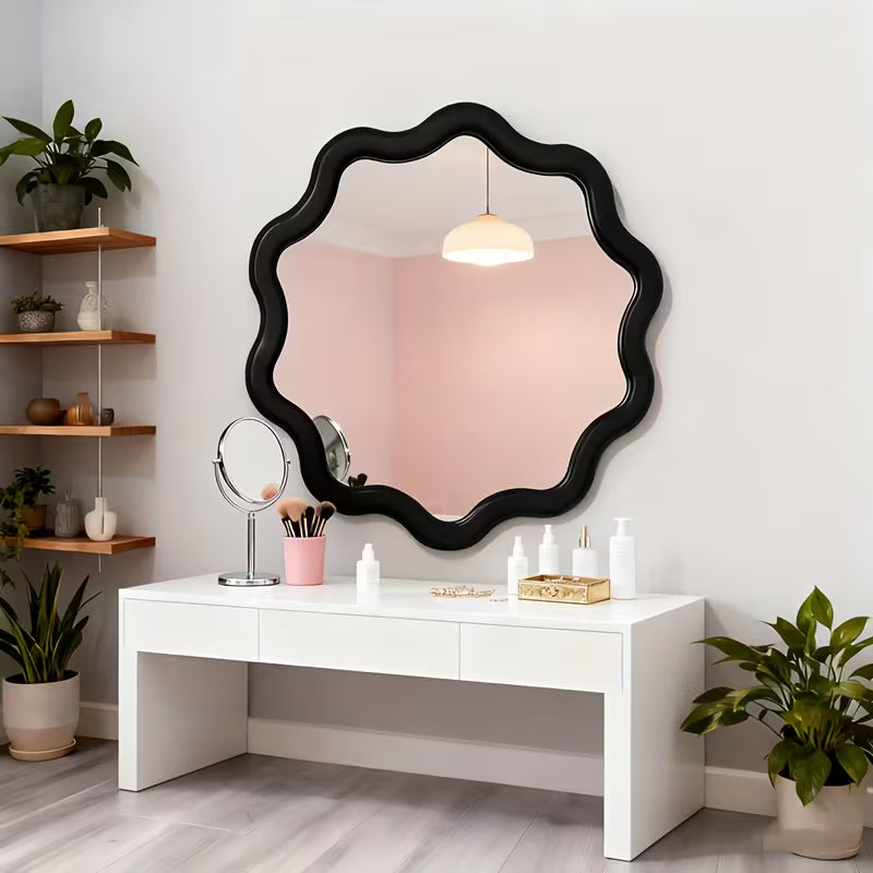 French Style Floral Wall Mirror